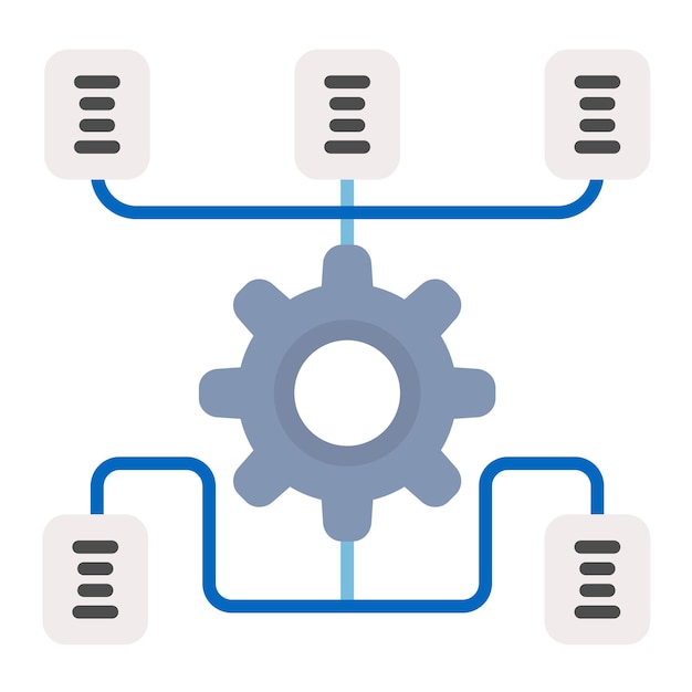 Algorithm Flat Illustration