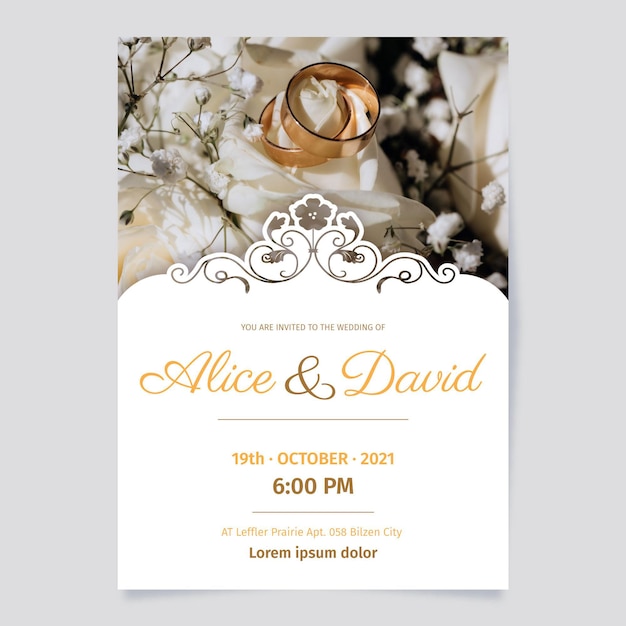 Ring Ceremony Invitation Card | Engagement Invitation Templates