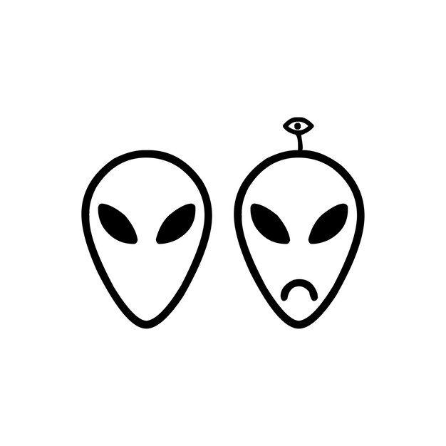 Vector alien cartoon