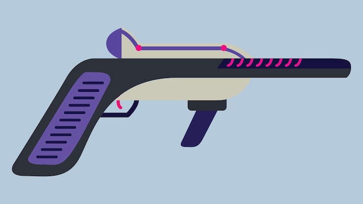 Vector alien defense vector illustration background