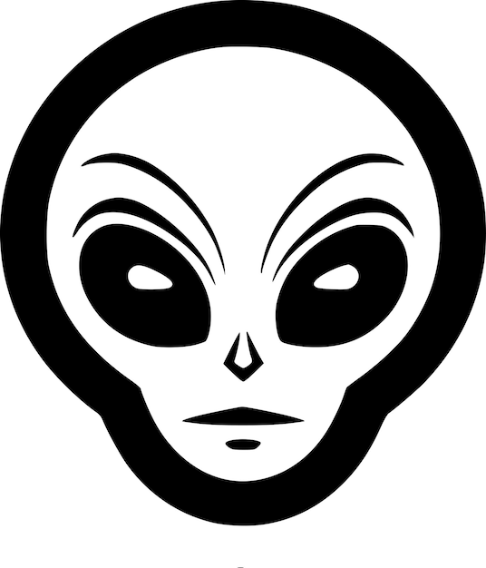 Vector alien high quality vector logo vector illustration ideal for tshirt graphic