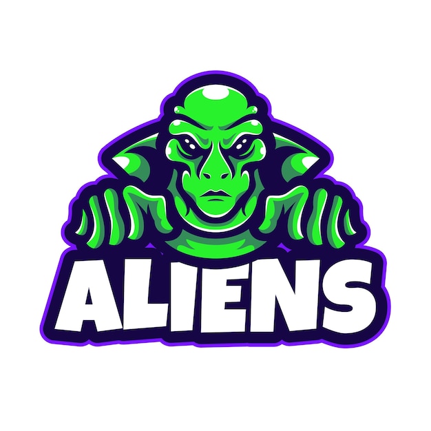 Alien illustrations vector mascot cartoon