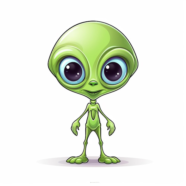 Alien isolated on transparent background