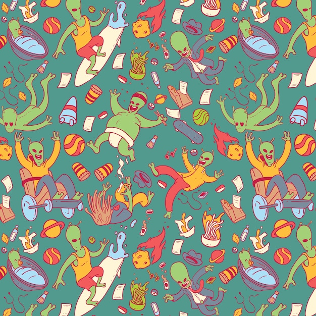 Alien pattern illustration