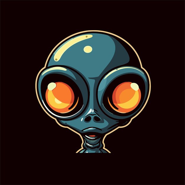 Alien Pop Art Logo Mascots