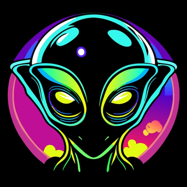 Vector alien vector illustration