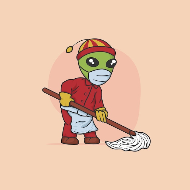 중국집에서 청소부로 일하는 외계인