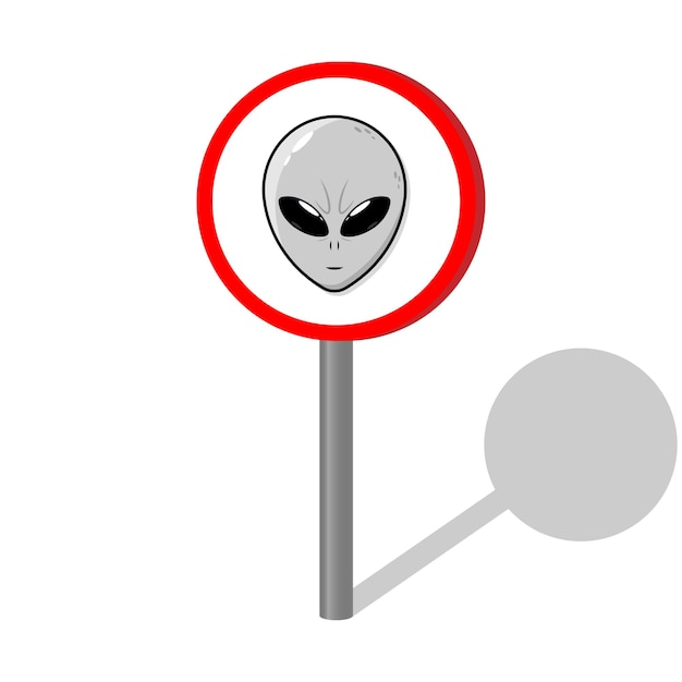 Aliens activiteit gevaar activiteit straatnaambord