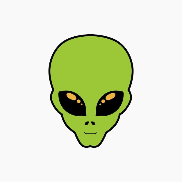 Aliens head illustration