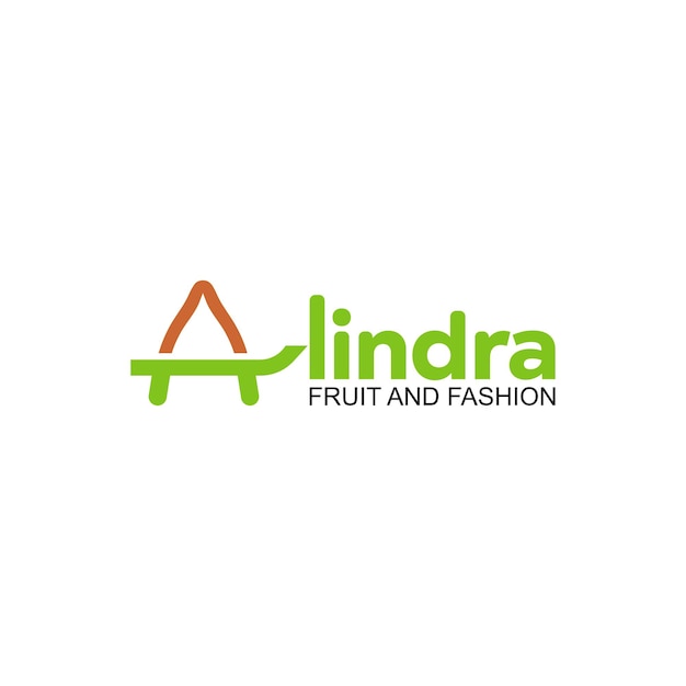 Vector alindra snake fruit-logo met snake fruit letterpictogram