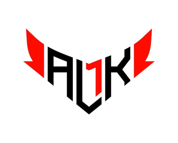 Вектор Дизайн логотипа букв alk