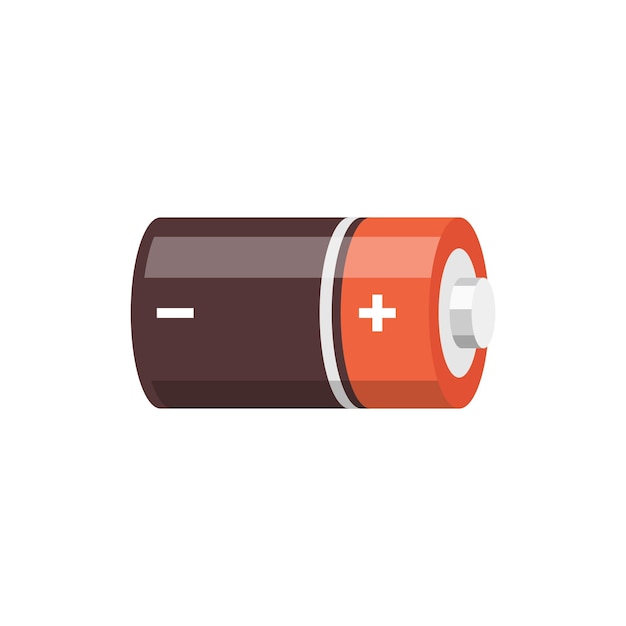 Alkaline batterij set icoon in platte stijl Verschillende grootte accumulator vector illustratie op geïsoleerde achtergrond Accumulator opladen teken bedrijfsconcept