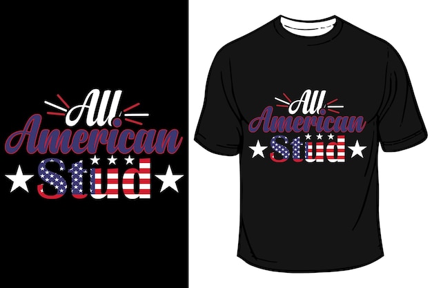 All American Stud TShirt-ontwerp