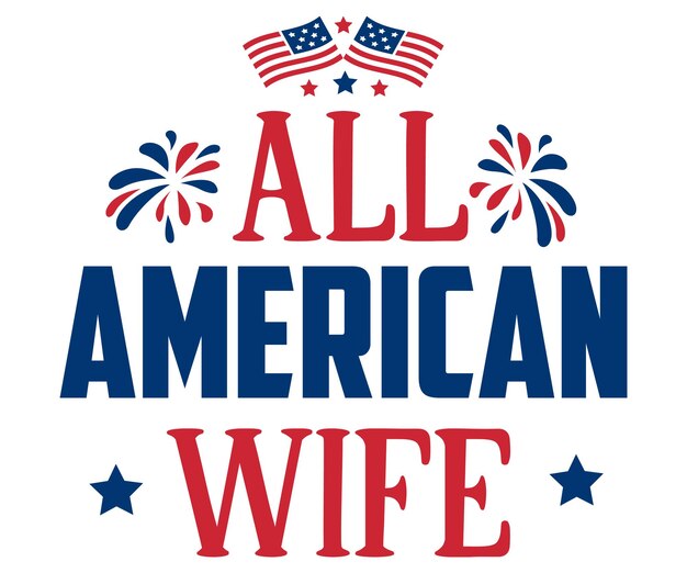 All American Wife citaat belettering met witte achtergrond