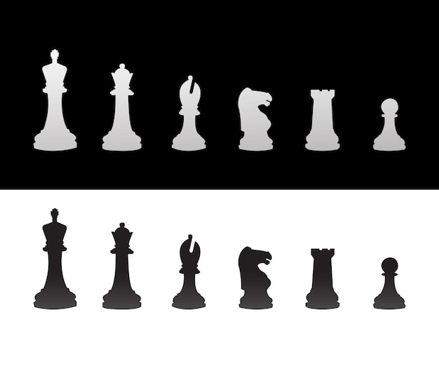 All chess paces vector