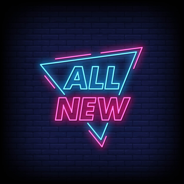 all new neon signs style text  