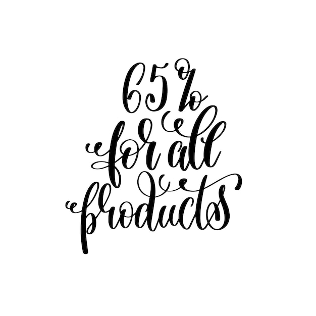 all products black and white hand lettering inscription to black friday and cyber monday