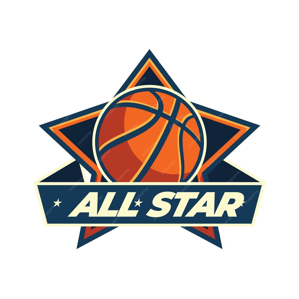 Premium Vector | All star basket ball logo icon template symbol