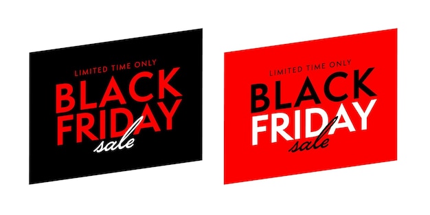 Alleen beperkte tijd Black Friday-sticker voor verkooptags