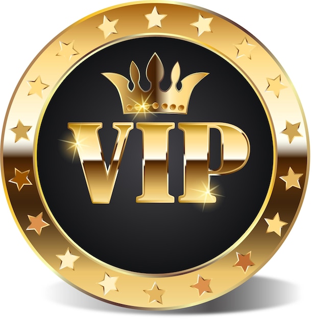 Alleen VIP-leden gouden VIP-bannerontwerp