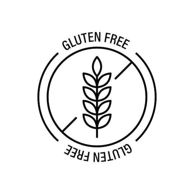 Vector allergen free product products warning symbol