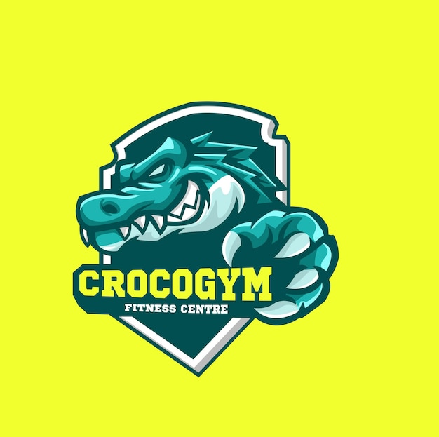 Alligator Muscle Gym logo-ontwerp