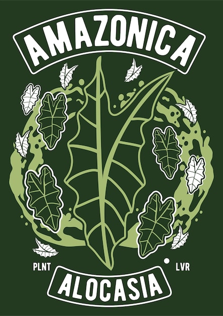 Alocasia Amazonica T-shirtontwerp