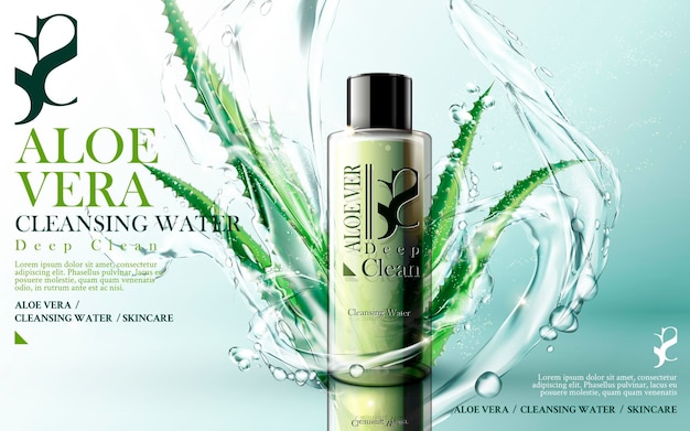 Aloe vera cleansing water