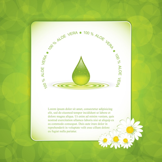 Aloe Vera concept design vector