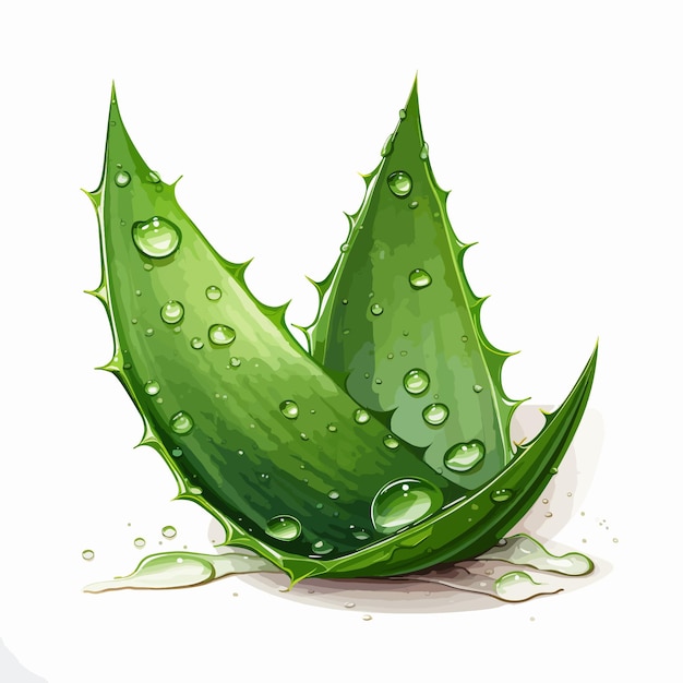 Vector aloe vera gel vector illustration