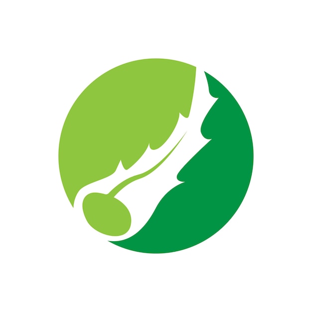 アロエベラのロゴ緑の植物の健康デザイン ベクトル図記号