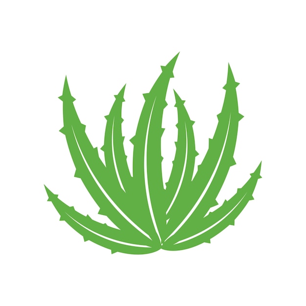 Logo di aloe vera e modello vettoriale