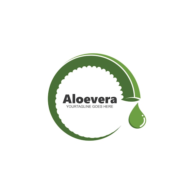 Aloevera  icon vector illustration design template