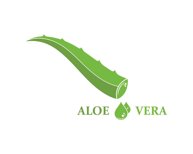 Vector aloevera logo icon vector illustration design template