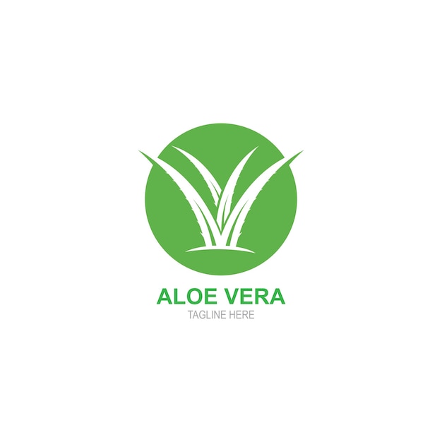 Aloevera logo sjabloon