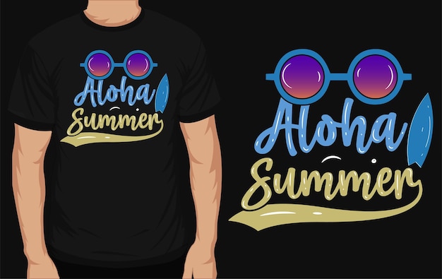 Aloha zomer tshirt ontwerp