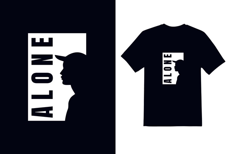 Vector 単独書体tシャツデザインテンプレート