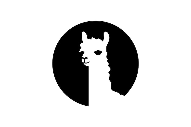 Alpaca platte pictogram