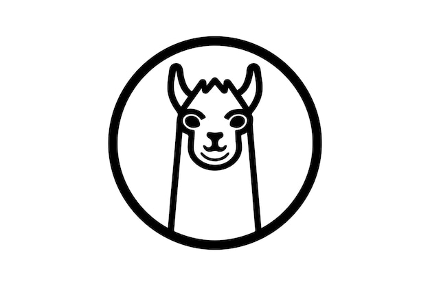 Alpaca platte pictogram