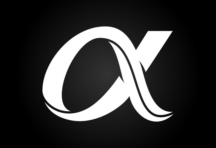 Vector alpha logo alpha icon alpha symbol