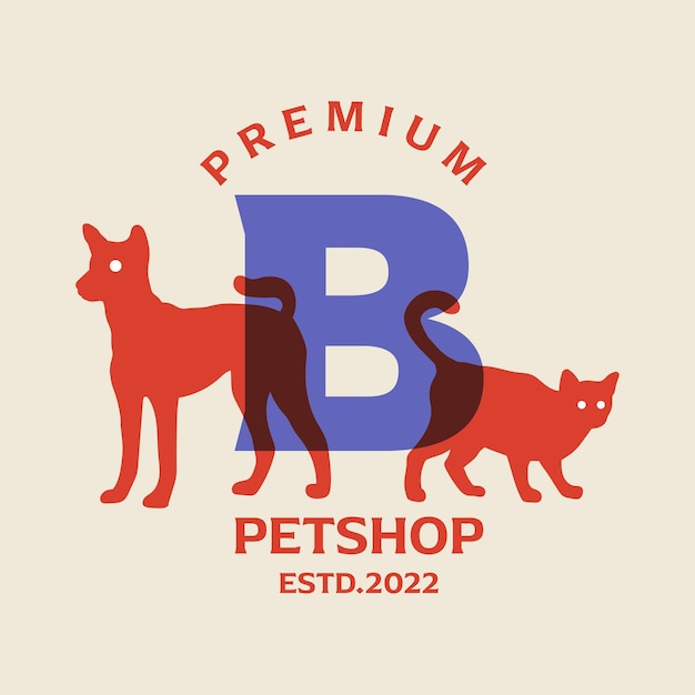 알파벳 B Petshop 로고