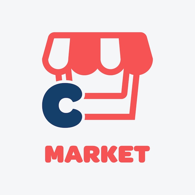 Alphabet c market logo