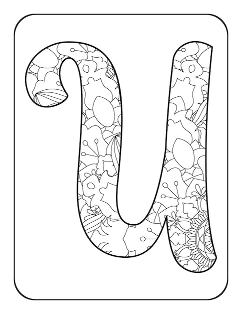 Раскраска алфавит цветочная азбука раскраска развивающая раскраска для детей