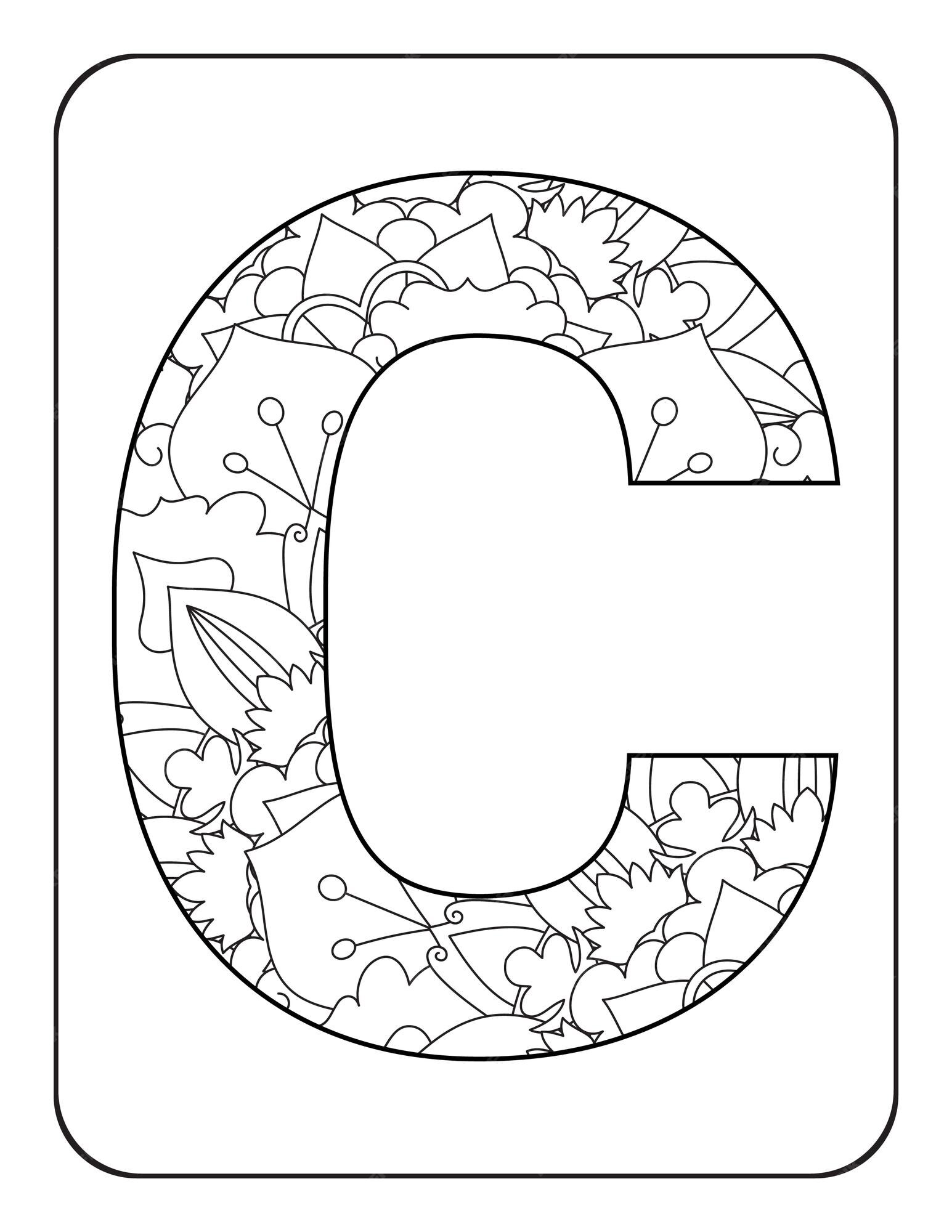 Fun with Letters Coloring Pages for Kids