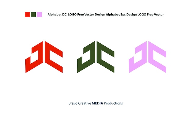 Alphabet dc logo free vector design alphabet eps design logo free vector