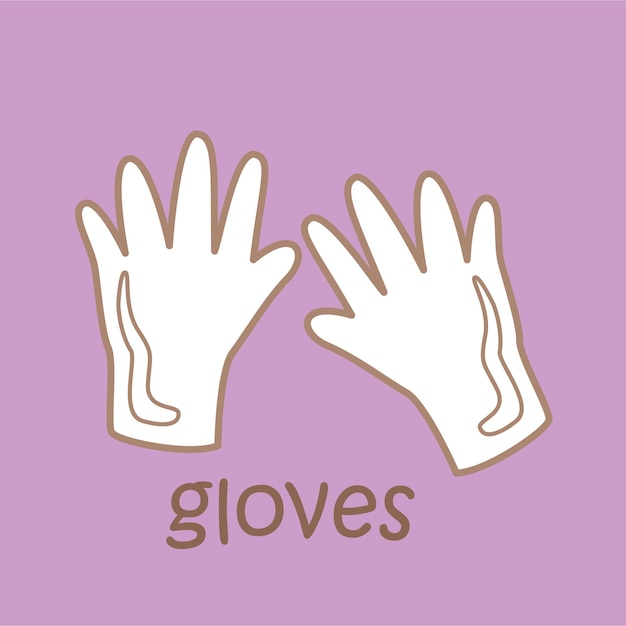 Alphabet G For Gloves Digital Stamp