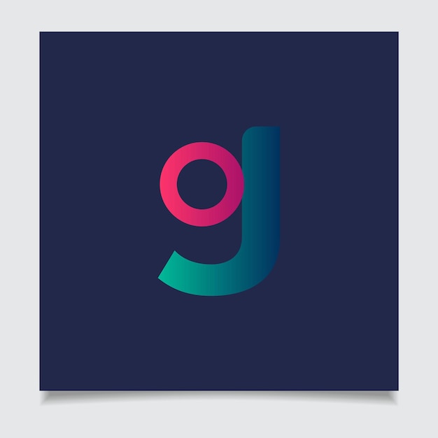 Alphabet g vector logo design