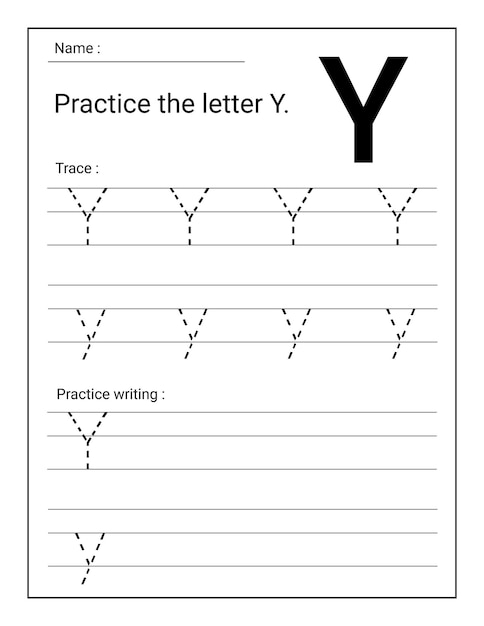 ベクトル 就学前および幼稚園の学生のためのアルファベット手書き練習ワークブック