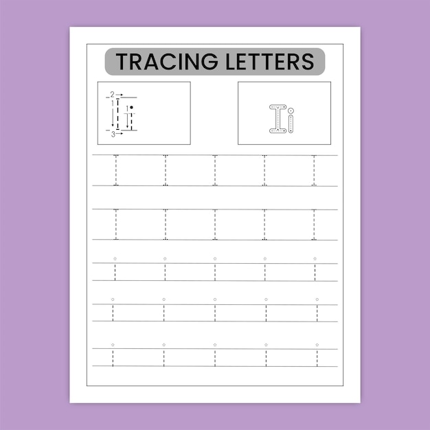 Premium Vector Alphabet Handwriting tracing worksheet