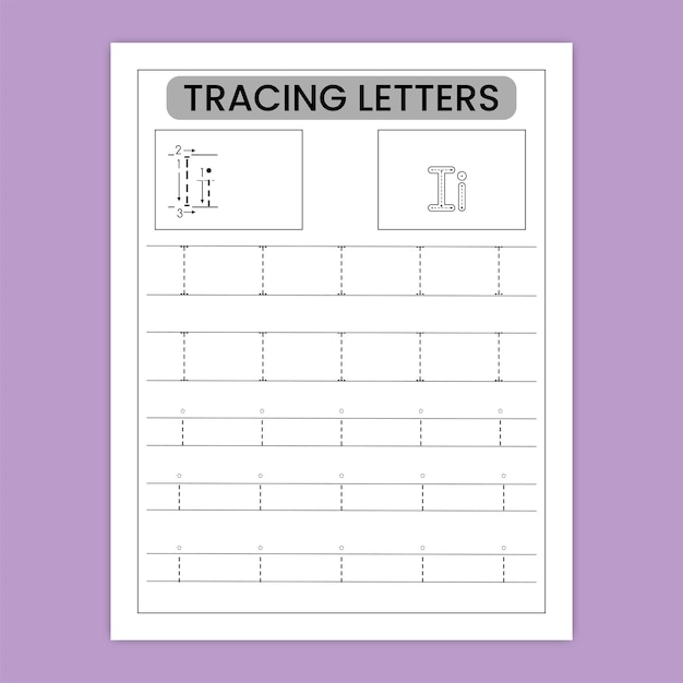 Alphabet handwriting tracing worksheet